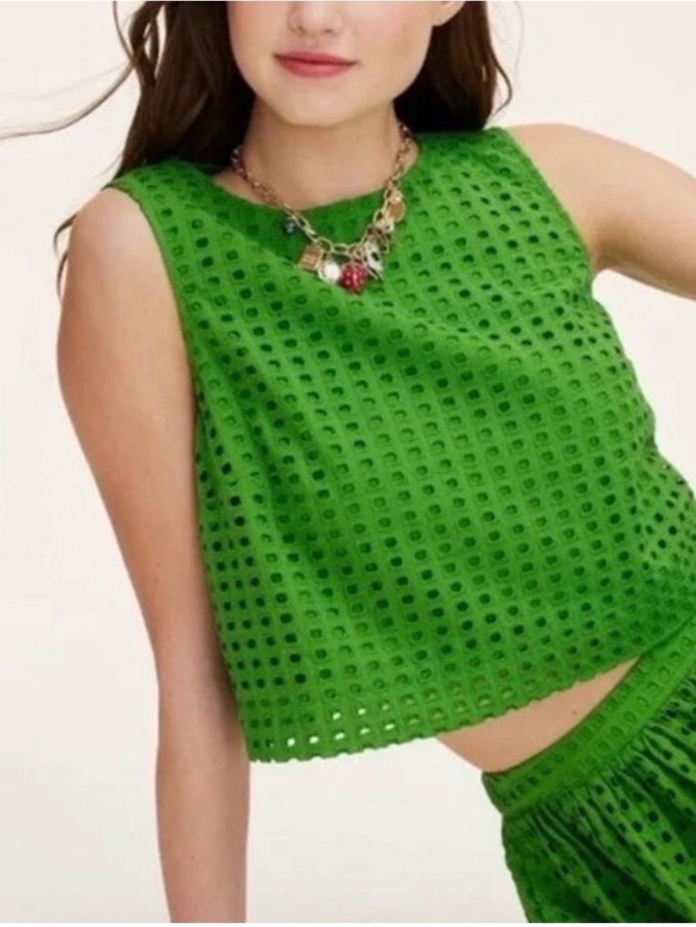 Kate Spade x Target Eyelet Shell Top - Picture 4 of 10